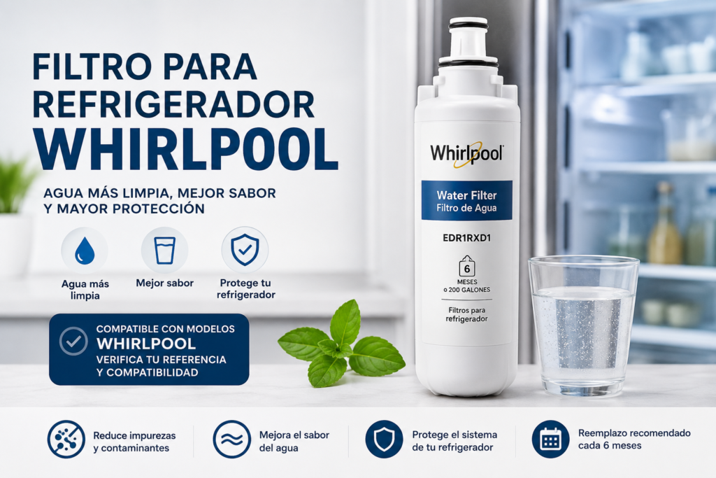 Filtro para refrigerador Whirlpool compatible