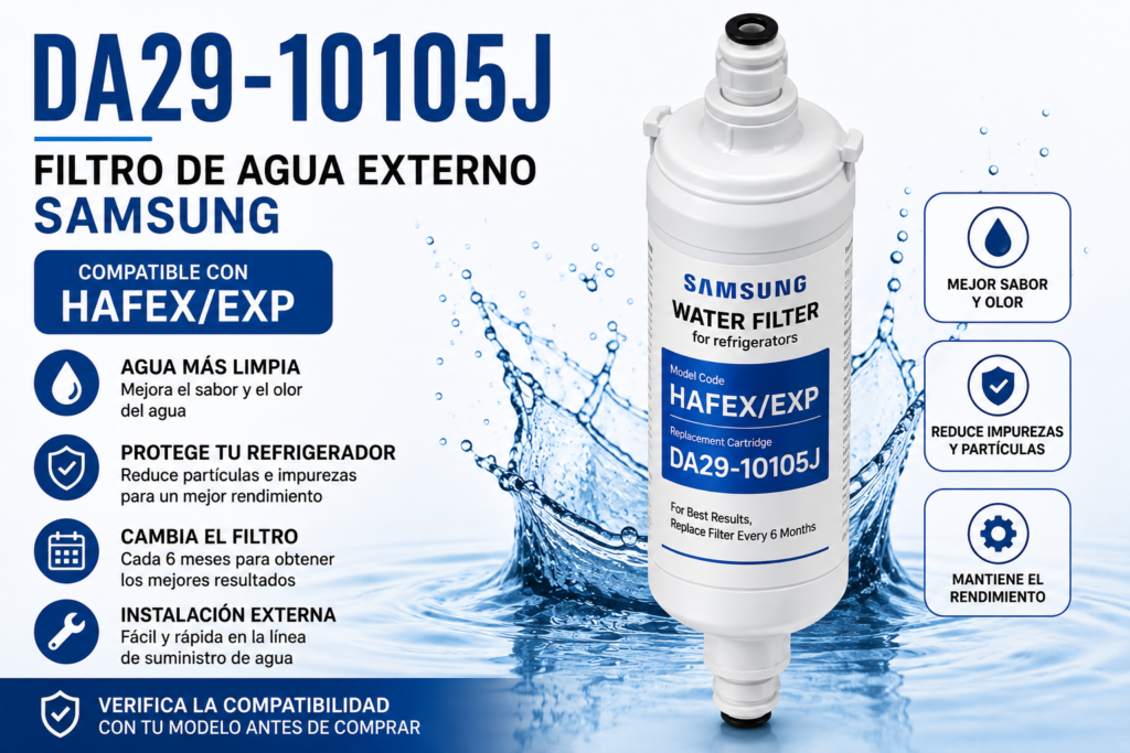 Filtro Samsung DA29-10105J compatible con sistema HAFEX EXP